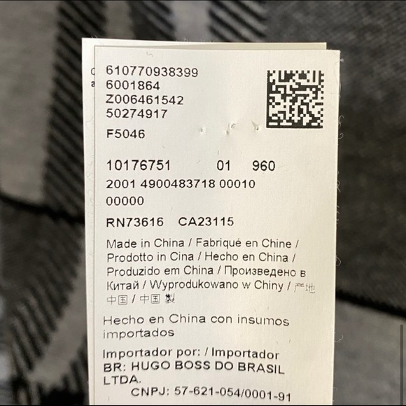 Hugo Boss Gray Plaid Wool Blend Knit Sweater Dress - Picture 10 of 10